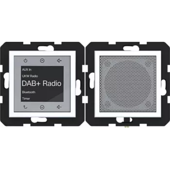 HAGER WAN6110WM Radio Touch UP altavoz DAB+ Bluetooth montaje empotrado