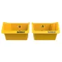 DEWALT DWST82813-1 maletín de herramientas TSTAK doble pack – 2x 14L cajas de plástico apilables, negro/amarillo