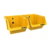 DEWALT DWST82813-1 maletín de herramientas TSTAK doble pack – 2x 14L cajas de plástico apilables, negro/amarillo
