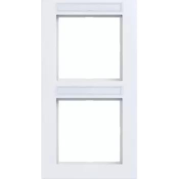 Hager A.1 Marco vertical 2 elementos, blanco luz mate, WAD6203WM