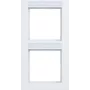 Hager A.1 Marco vertical 2 elementos, blanco luz mate, WAD6203WM