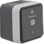 Hager WNC015 Interruptor de control de superficie 2 polos con piloto de control, gris