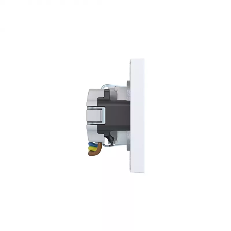 HAGER WAS2123WM Toma doble SCHUKO con marco A.1, blanco polar