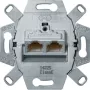 Hager WDF410866 Toma de conexión UAE 8/8 polos apantallada Cat.6A RJ45 toma de datos