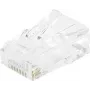 EXERTIS CONNECT conector modular RJ45 Cat. 6 UTP para cable flexible, transparente, pack de 10 920560