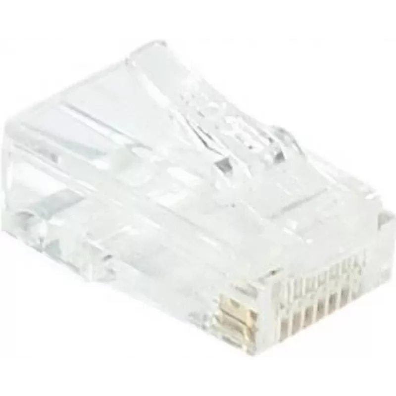 EXERTIS CONNECT conector modular RJ45 Cat. 6 UTP para cable flexible, transparente, pack de 10 920560