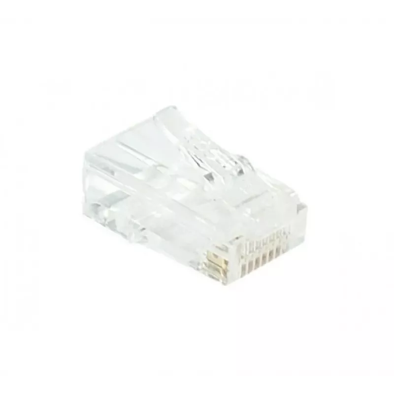EXERTIS CONNECT conector modular RJ45 Cat. 6 UTP para cable flexible, transparente, pack de 10 920560