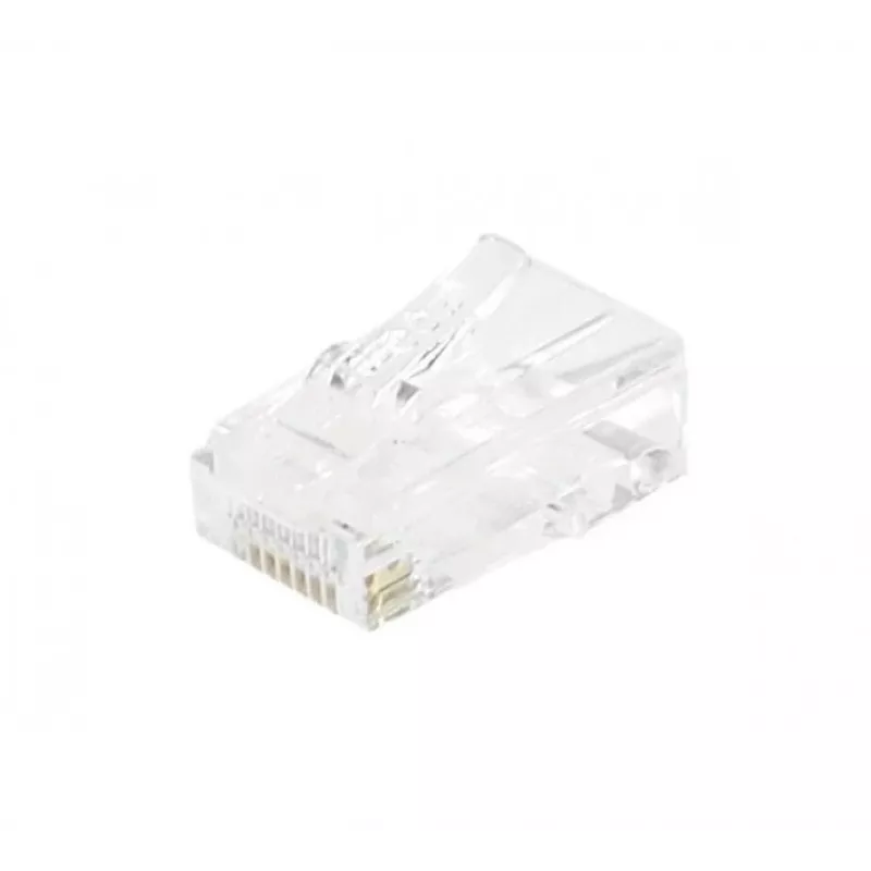 EXERTIS CONNECT conector modular RJ45 Cat. 6 UTP para cable flexible, transparente, pack de 10 920560