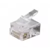 Exertis Connect conector modular RJ12 para cable plano, no apantallado, 6P6C, pack de 10 (920630)
