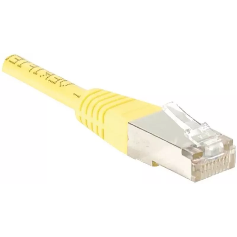 EXERTIS CONNECT cable de parcheo CAT.6 F/UTP, amarillo, 0,5 m, Slim Snagless 842051
