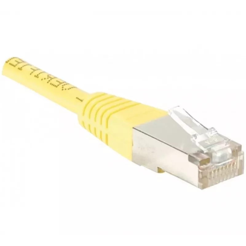 EXERTIS CONNECT cable de parcheo Cat6 F/UTP, amarillo, 2,0 m, Slim Bend Relief 842201