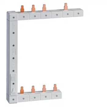 HAGER KCF963L barra de fases vertical izquierda, 2 filas, 63 A, 12 módulos, tipo pin