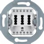 HAGER WDF4011WG toma de conexión TAE 2 x 6/6NFF blanco polar mate