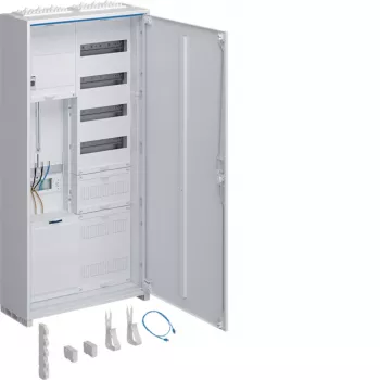 Hager universZ armario de contadores completo ZB323Q15ENT, 3 puntos, 1 campo de contador, APZ, Rfz, 1100x550x205 mm, blanco