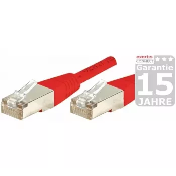 EXERTIS CONNECT cable de parcheo Cat.5e F/UTP, rojo, 2,0 m, Slim Snagless Boot 847143