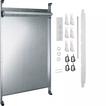 HAGER UF22NW universZ panel multimedia completo, 2 campos, 900mm, sin módulos patch