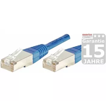 EXERTIS CONNECT cable de red Cat5e F/UTP, RJ45, azul, 0,5 m 847164