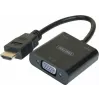 Exertis Connect 051248 cable adaptador VGA a HDMI 0,15 m negro