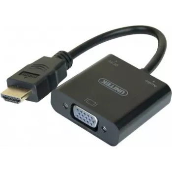 Exertis Connect 051248 cable adaptador VGA a HDMI 0,15 m negro