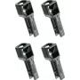 Hager univers Z tapa superior UZ01A4, versión baja, gris claro, pack de 4
