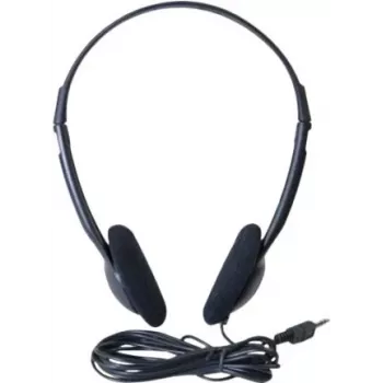 Exertis Connect auricular con cable on-ear con micrófono de diadema, jack 3,5 mm, negro (059201)