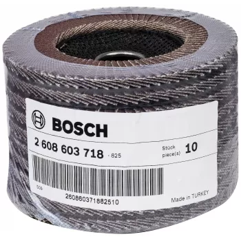 Bosch X431 disco de láminas estándar para metal, recto, 125 mm, grano 80, soporte de fibra de vidrio 2608603718
