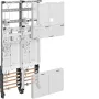 HAGER ZK3EH62 panel completo, 2 posiciones de contador, BKE-I, interruptor principal
