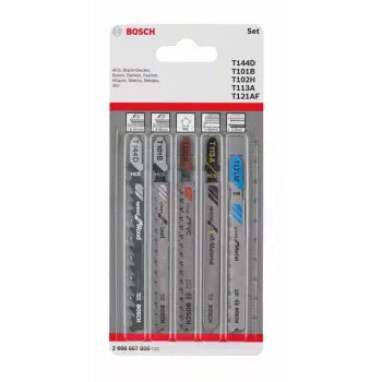 Bosch Accessories 2608667856 set de hojas de sierra de calar Allrounder, 5 piezas
