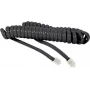 EXERTIS CONNECT cable espiral para auricular de teléfono, negro, longitud extendida 2,0 m 936650