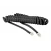 EXERTIS CONNECT cable espiral para auricular de teléfono, negro, longitud extendida 2,0 m 936650