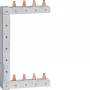HAGER KCF663S barra de fases vertical, tripolar, 63 A, 400 V, 10 mm², izquierda/derecha