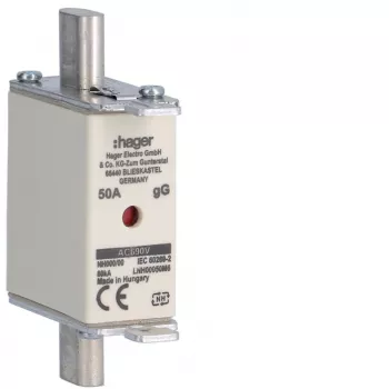 HAGER LNH00050M6 cartucho de fusible NH, NH00, gG, 690V, 50A