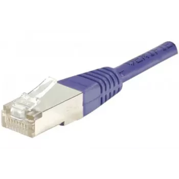 EXERTIS CONNECT cable de parcheo F/UTP CAT6 violeta de 5 m con protección antirrotura slim 234200