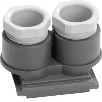 Hager entrada de cable 2 tomas M20x1,5 WNA700