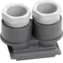 Hager entrada de cable 2 tomas M20x1,5 WNA700