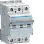HAGER NCN325 interruptor automático 3 polos con curva C 25A, 10kA, 3 módulos