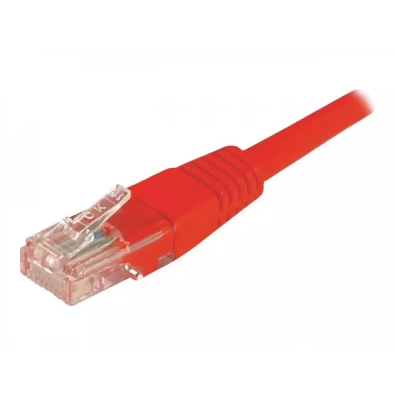 EXERTIS CONNECT cable de parcheo Cat6 U/UTP, rojo, 1,0 m, RJ45, Snagless 243710