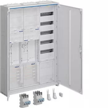 Hager universZ caja de contador eléctrico 2 emplazamientos de contador 3 campos 1100 mm blanco IP31 ZB33SEQ25EN