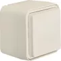 HAGER WNC160B Toma SCHUKO, superficie, tapa abatible, protección reforzada contra contactos, blanco polar