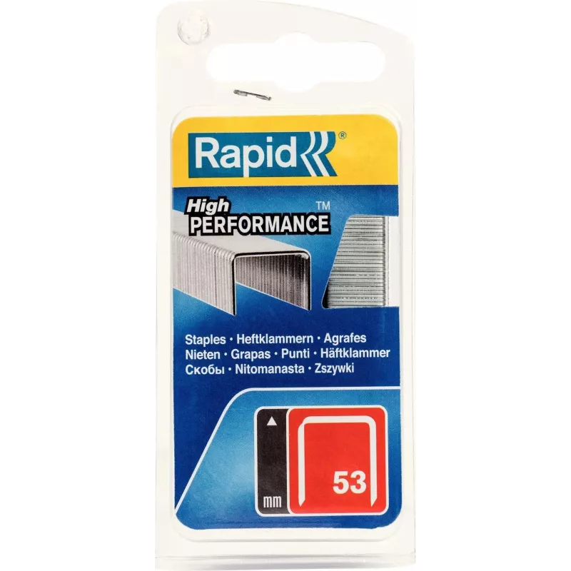 RAPID TOOLS Grapas de alambre fino tipo 53 6 mm acero galvanizado, pack de 1250 40109502
