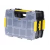 STANLEY SortMaster Junior Caja organizadora con 10 compartimentos ajustables, negro/amarillo, STST1-71197