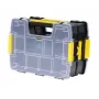 STANLEY SortMaster Junior Caja organizadora con 10 compartimentos ajustables, negro/amarillo, STST1-71197