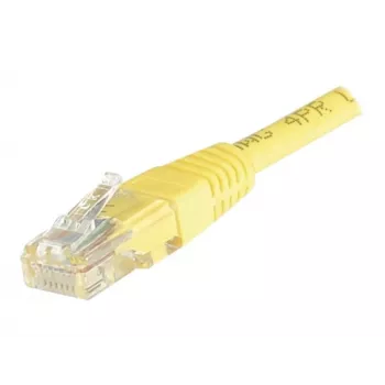 EXERTIS CONNECT Cable de red Cat6 U/UTP de cobre, 0,5 m, amarillo, snagless RJ45 EXC245700