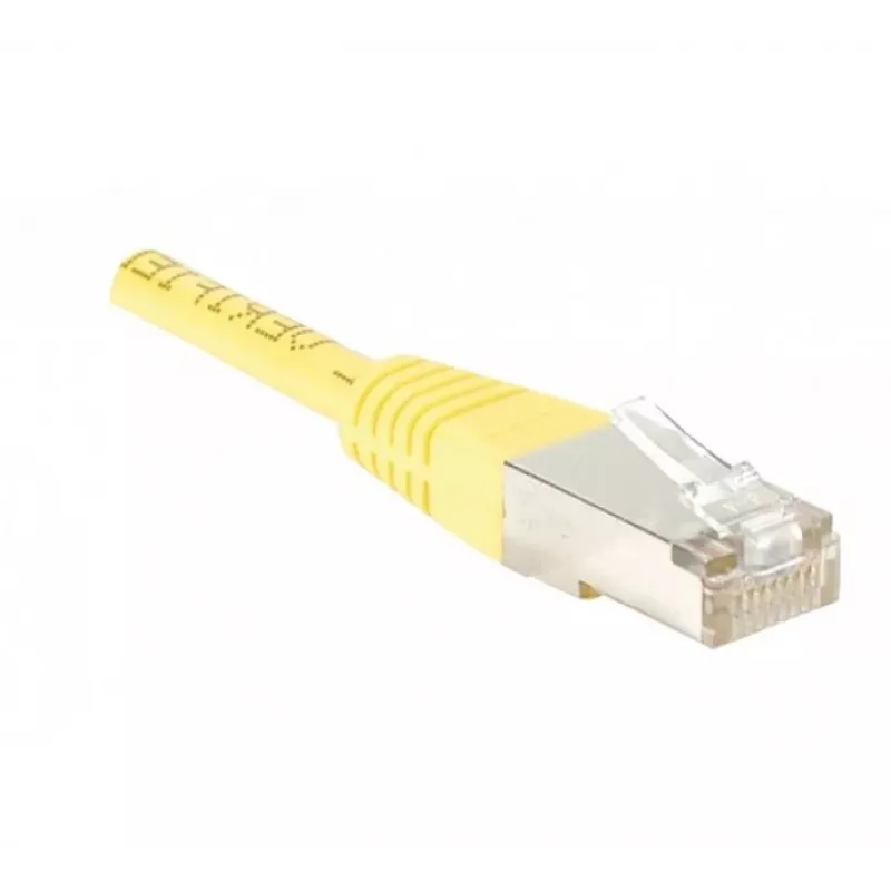 EXERTIS CONNECT Cable de red Cat.5e F/UTP, amarillo, 0,5 m, slim bend protection 847161