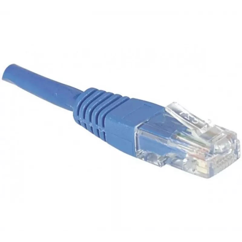 EXERTIS CONNECT Cable de red Cat.6 U/UTP, 0,5 m, azul, snagless 246700