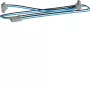 HAGER KU9S80YE Cable en Y KNX, negro/azul, 1 conector macho a 2 conectores hembra, 0,8 m