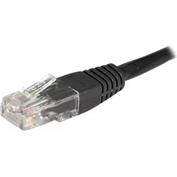 EXERTIS CONNECT Cable de red Cat6 U/UTP, 1 m, negro, RJ45, protección de lengüeta 246772