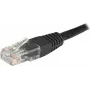 EXERTIS CONNECT Cable de red Cat6 U/UTP, 1 m, negro, RJ45, protección de lengüeta 246772