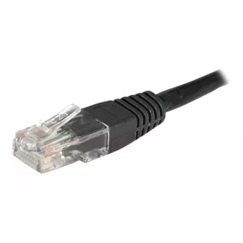 EXERTIS CONNECT Cable de red Cat6 U/UTP, 1 m, negro, RJ45, protección de lengüeta 246772