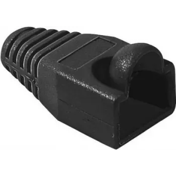 EXERTIS CONNECT Protección antiacodamiento RJ45 para cable redondo, negro, pack de 10 253166